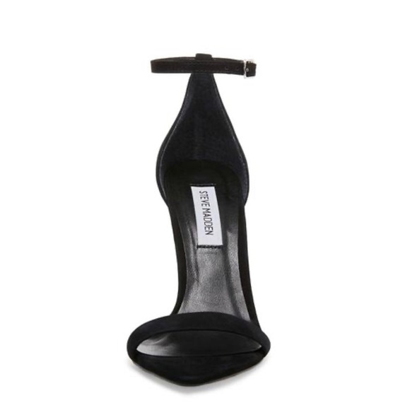 Steve Madden Black Nubuck Heel - Picture 3 of 5